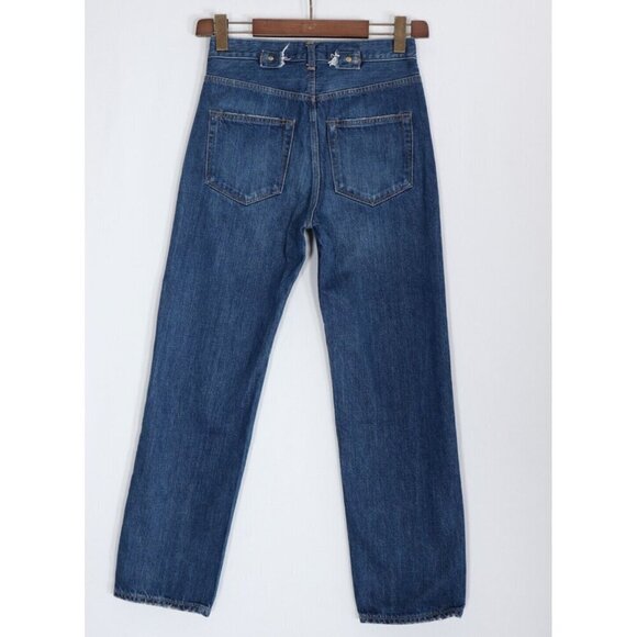 Tu es mon Tresor Women's Size 27 Blue The Emerald Jeans 1 Year Boyfriend Denim - Picture 7 of 9